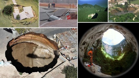 sinkholes