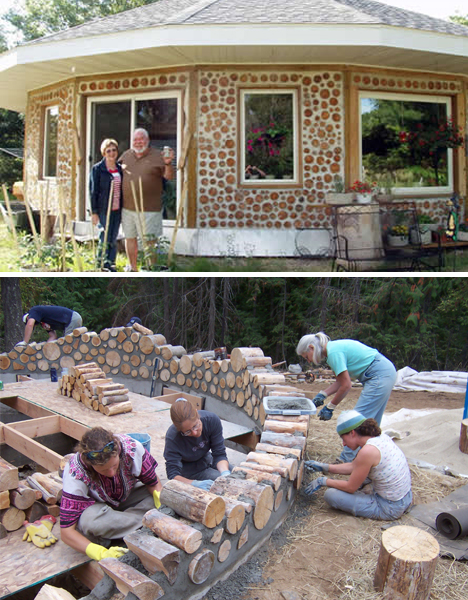 cordwood-building