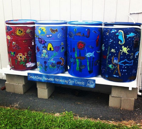 Off Grid Rain Barrel System