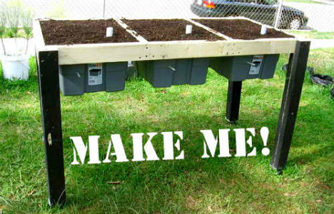 Raised Garden Beds Self Watering Table