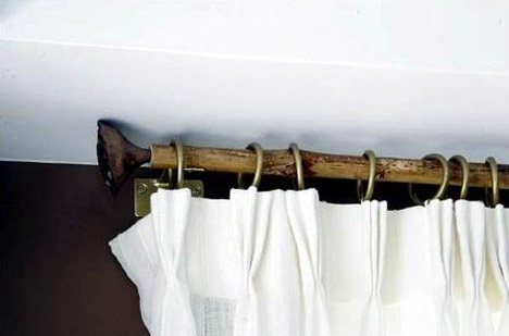 DIY BAMBOO CURTAIN RODS