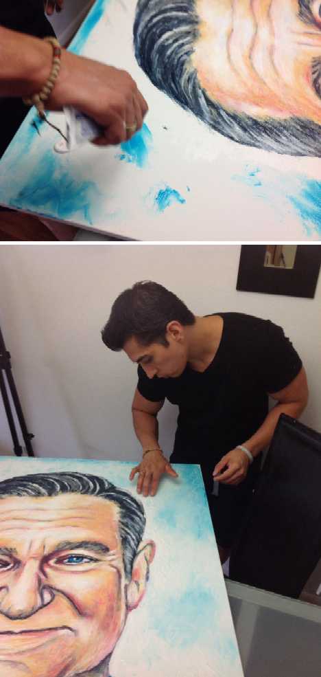 Brush Well: The Toothpaste Paintings Of Cristiam Ramos