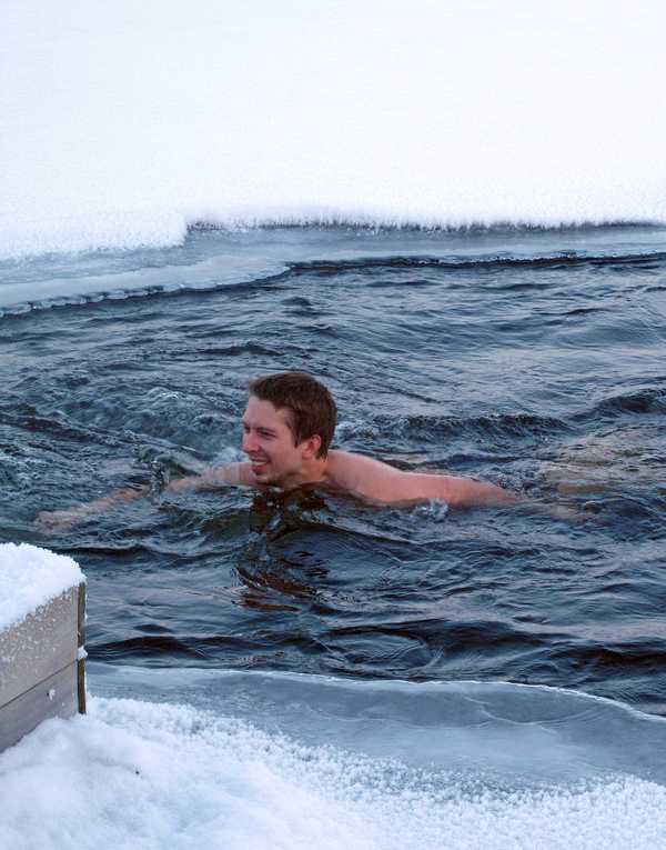 Cold Comfort: Polar Bear Swims Do A Body Good