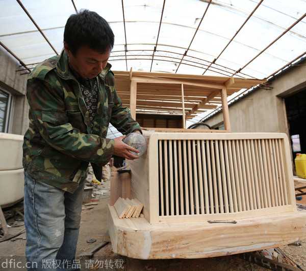 China wooden electric car cd1