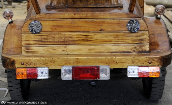 China wooden electric car cd8
