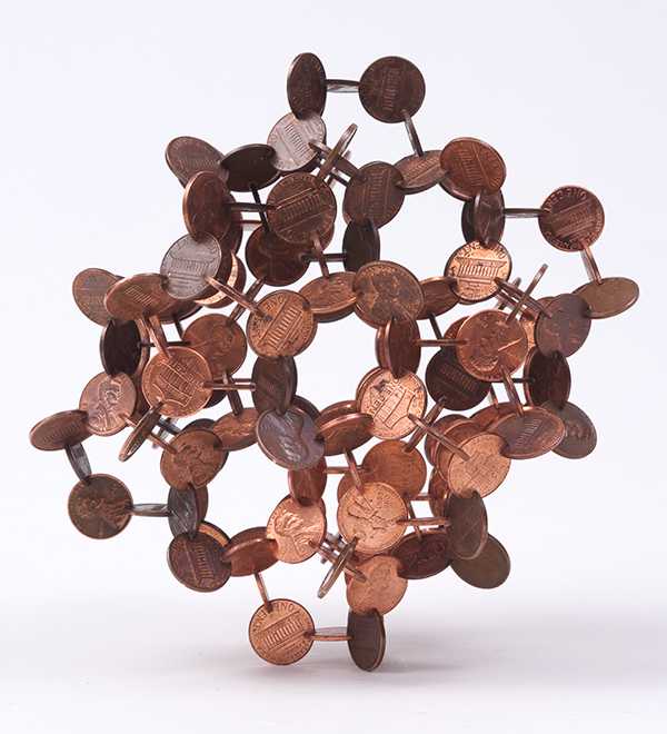 Robert Wechsler Caryatid Pennies Tower Art Sculpture