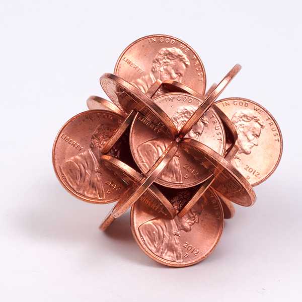 Robert Wechsler Caryatid Pennies Tower Art Sculpture