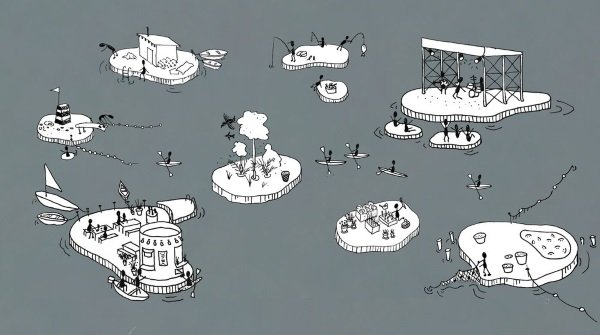 Isle Go: Floating Islands Buoy Copenhagen Harbor