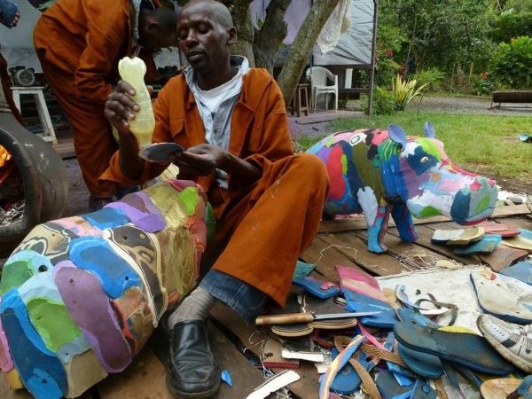 Sole Purpose: Recycling Washed Up Flip-Flops Into Art