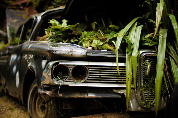 Power Plants: 10 More Overgrown Abandoned Vehicles