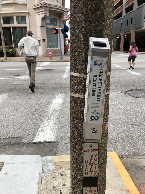 Has Bin: 10 Unfiltered Cigarette Butt Bins & Signs