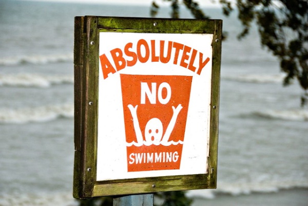 Don’t Tread In Me: 10 Nifty ‘No Swimming’ Signs