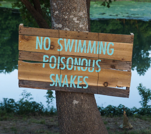 Don’t Tread In Me: 10 Nifty ‘No Swimming’ Signs