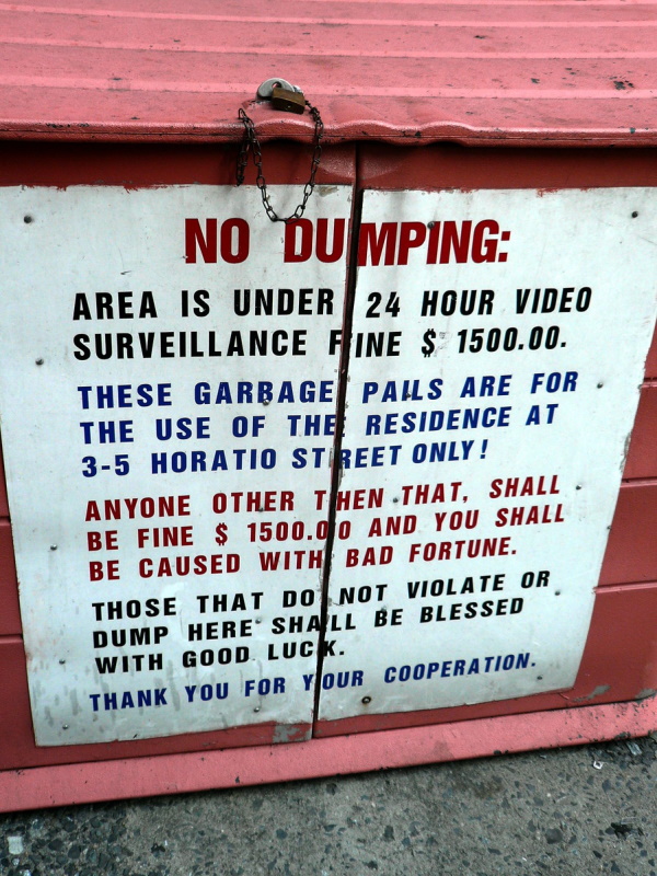 Dump Luck: 10 Indispensable ‘No Dumping’ Signs
