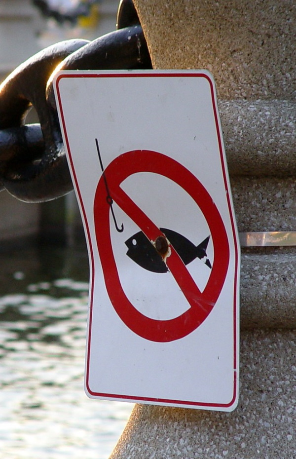 Off The Hook: 10 Reel Cool ‘No Fishing’ Signs